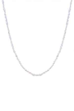Crystal necklace Herkimer with small crystals