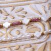 Clover bracelet with Pink Tourmaline