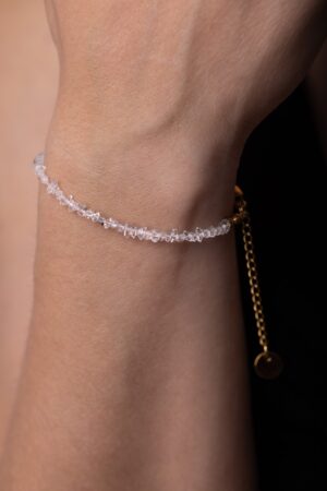 Pulsera mini de cristal Herkimer