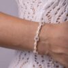 Flower bracelet Moonstone and Pearls – Fleur Eterna