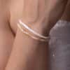 White Mother-of-Pearl Tube bracelet