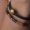 Bracelet en tube d'agate