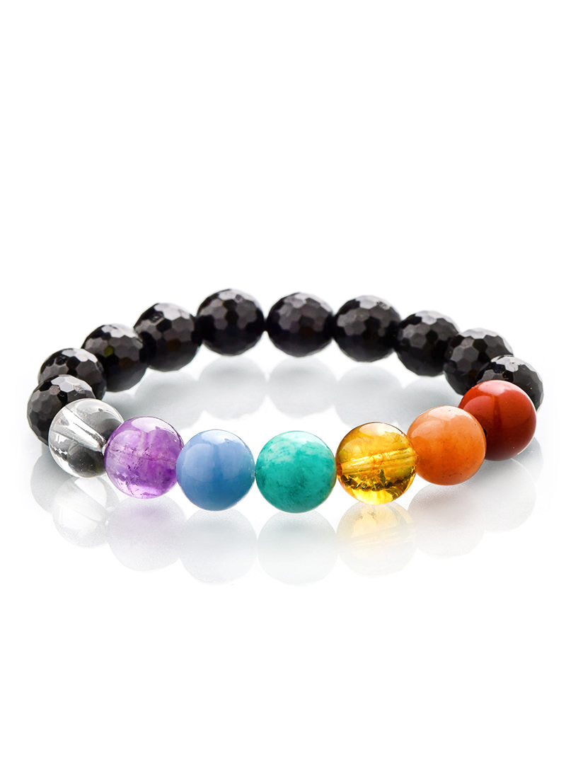 CHAKRA bracelet stretch bracelet semi precious stones stretchy bracelet chakra jewelry balance your life