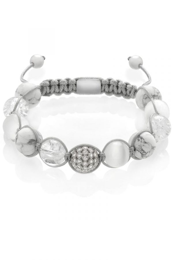 Grey Joy braided bracelet