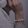 Bracelet tressé joie gris
