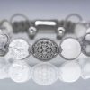 Bracelet tressé joie gris