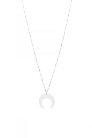 Moon necklace silver