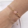 Pulsera macramé piedra sol