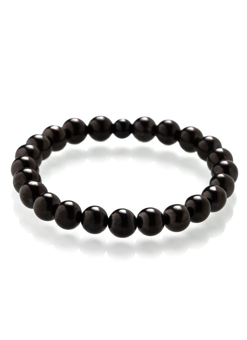 Shungite bracelet made with Tiger Eye and 925 solid silver #Healing & Protection