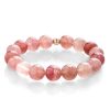 Strawberry quartz bracelet