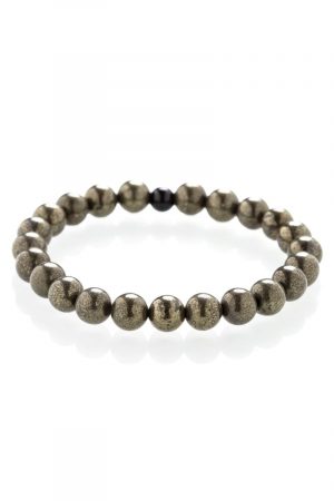 Bracciale in pirite nera