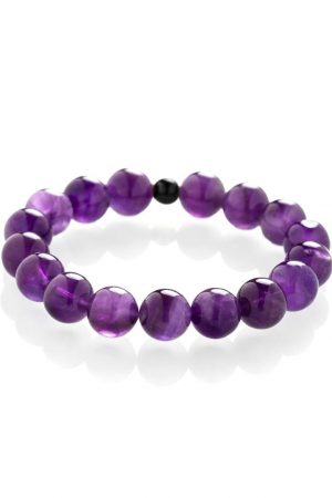Dunkles Amethystarmband schwarz