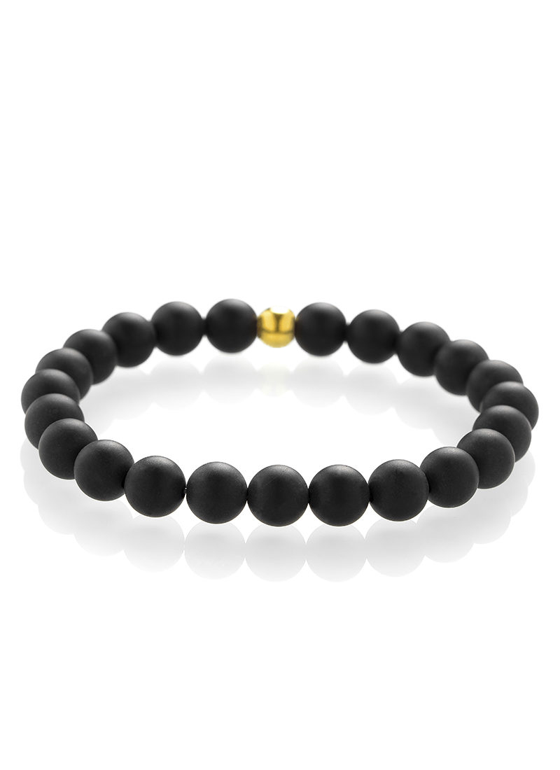 Buy Reiki Crystal Products Black Onyx Bracelet 12 mm Diamond Cut Stone  Crystal Bracelet for Reiki Healing and Crystal Healing (Color : Black) at  Amazon.in