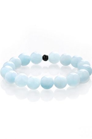Aquamarine bracelet black