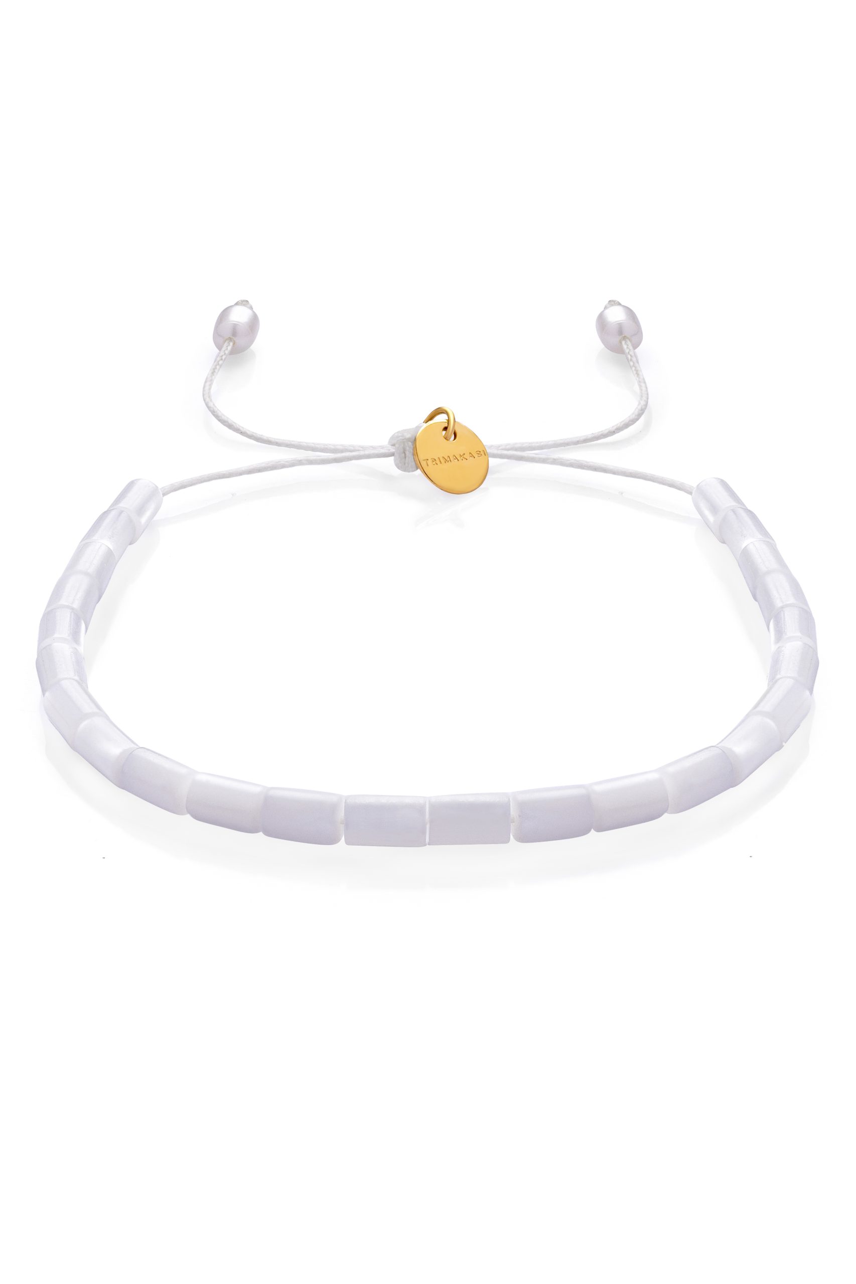 White Mother-of-Pearl Tube bracelet