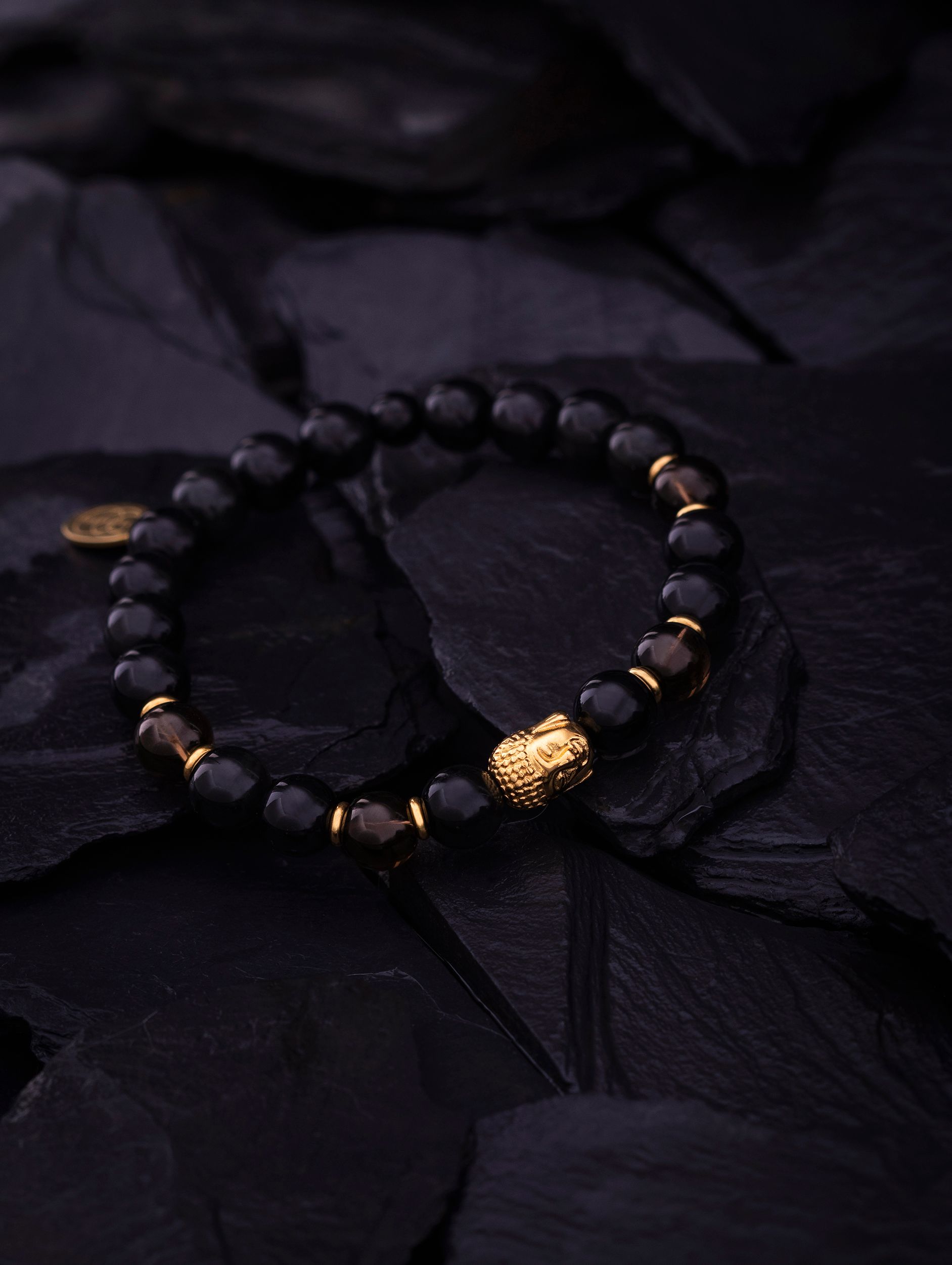 Karma and Luck Gift of Healing - Lava Stone Bracelet - Black | Flip App