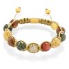 Jewel braided bracelet