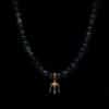 Beaded Chrysocolla necklace for men