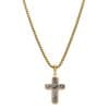 Golden cross necklace for men