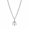 Collana tridente da uomo in argento