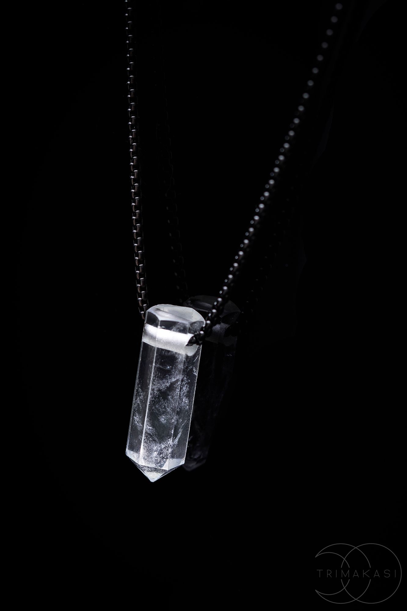 Men Clear Beige Crystal Necklace – Shop Trendys