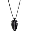 Obsidian arrowhead - necklace for men