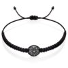 Pulsera de macramé negra Dharma para mujer