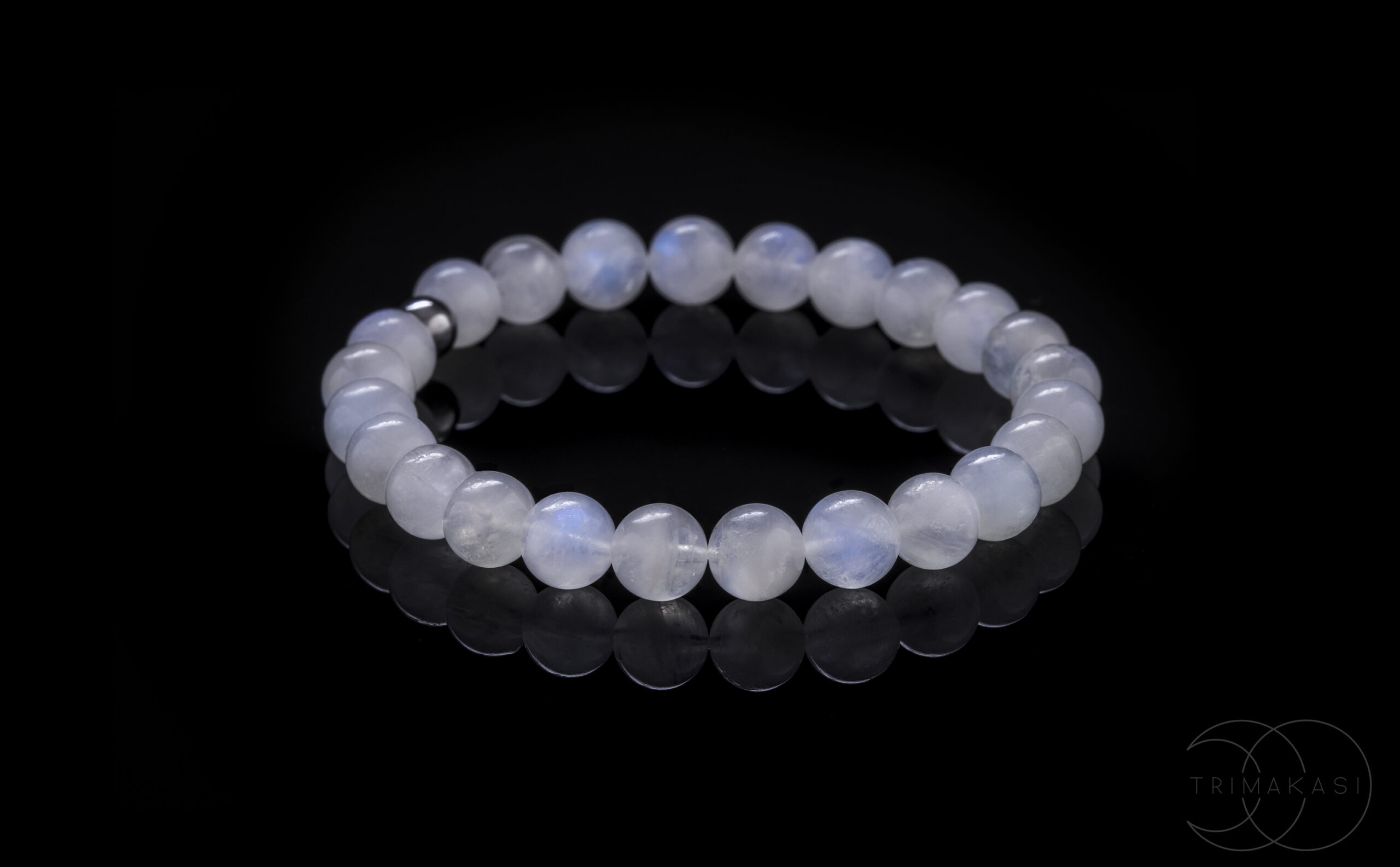 Bracelet en pierre de lune arc-en-ciel
