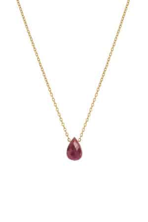 Britta Ambauen Ruby Teardrop Necklace | Lucky Brand