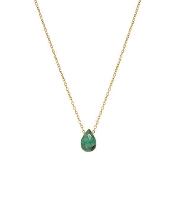 Emerald necklace - Drop of Ambition