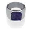 Lapis lazuli signet ring for men