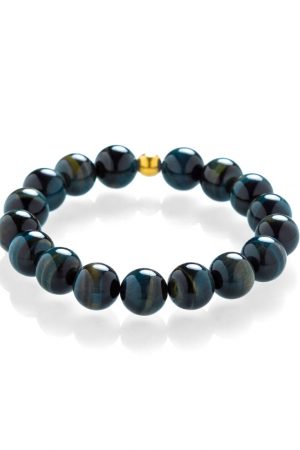 Hawk's eye bracelet gold