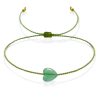 Heart green aventurine bracelet