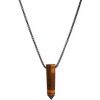Tiger’s eye point necklace for men