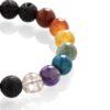 Bracciale Chakra - pietra lavica