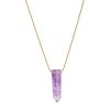 Amethyst point necklace for women