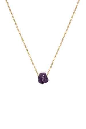 Collar de mujer Amatista cruda