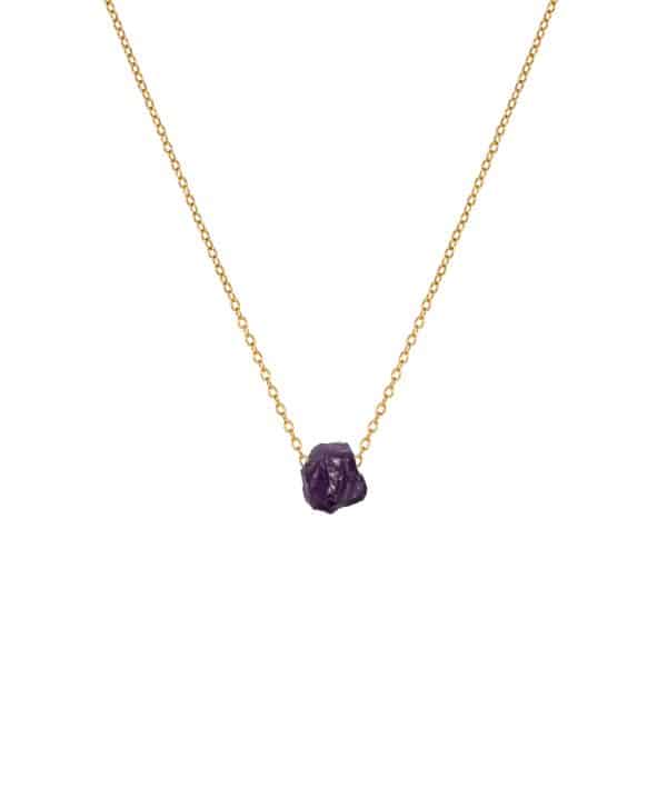 Women’s necklace raw Amethyst