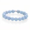 Angelit-Armband – Silber