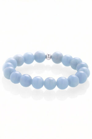 Angelite bracelet – silver