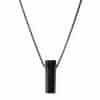 Black tourmaline necklace for men