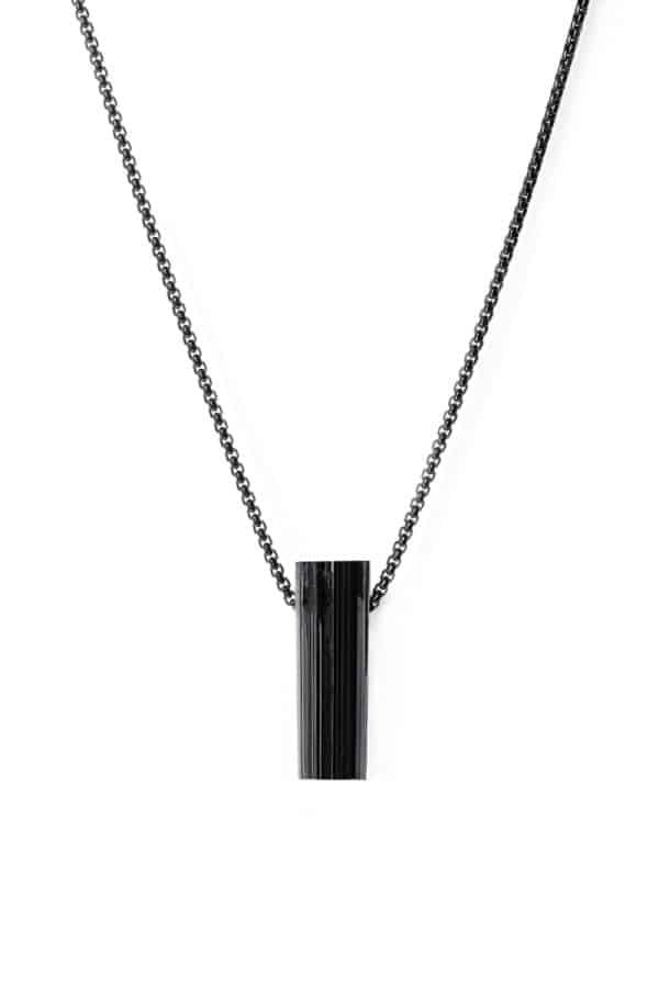 Black tourmaline necklace for men