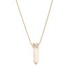 Citrine point necklace for women