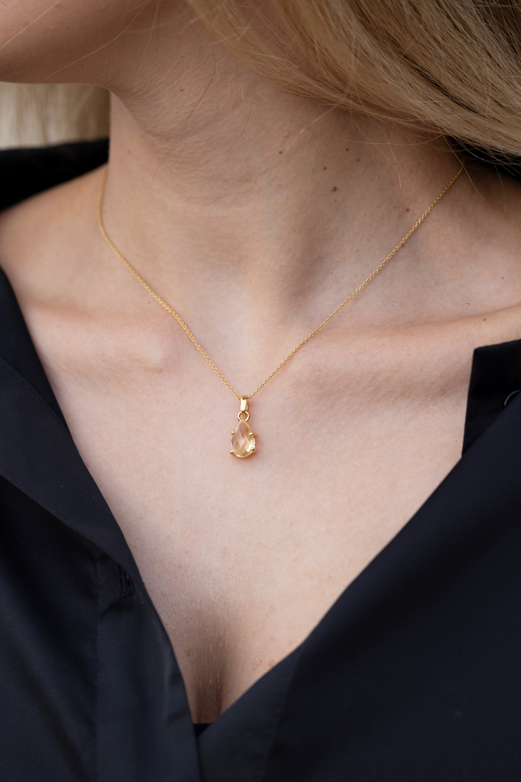 Collana di citrino