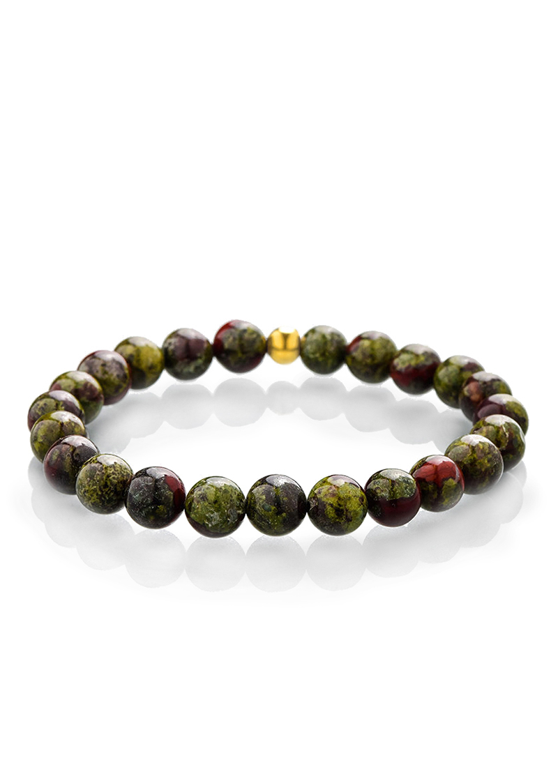 Yochus 6mm Dragon Blood Jasper Gemstone Round Loose Beads Natural Stone Beads for Jewelry Making 