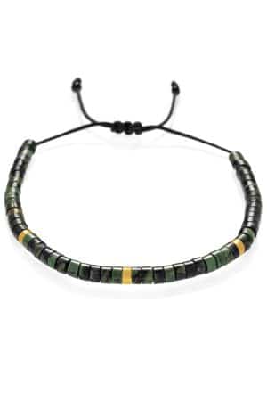 Kambaba-Jaspis-Rondelle-Armband