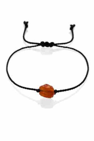 Bracelet en cornaline brute pour femme
