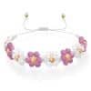 Flower bracelet Pink Tourmaline and Moonstone – Fleur Eterna