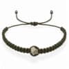 Bracciale da uomo in macramè con pirite