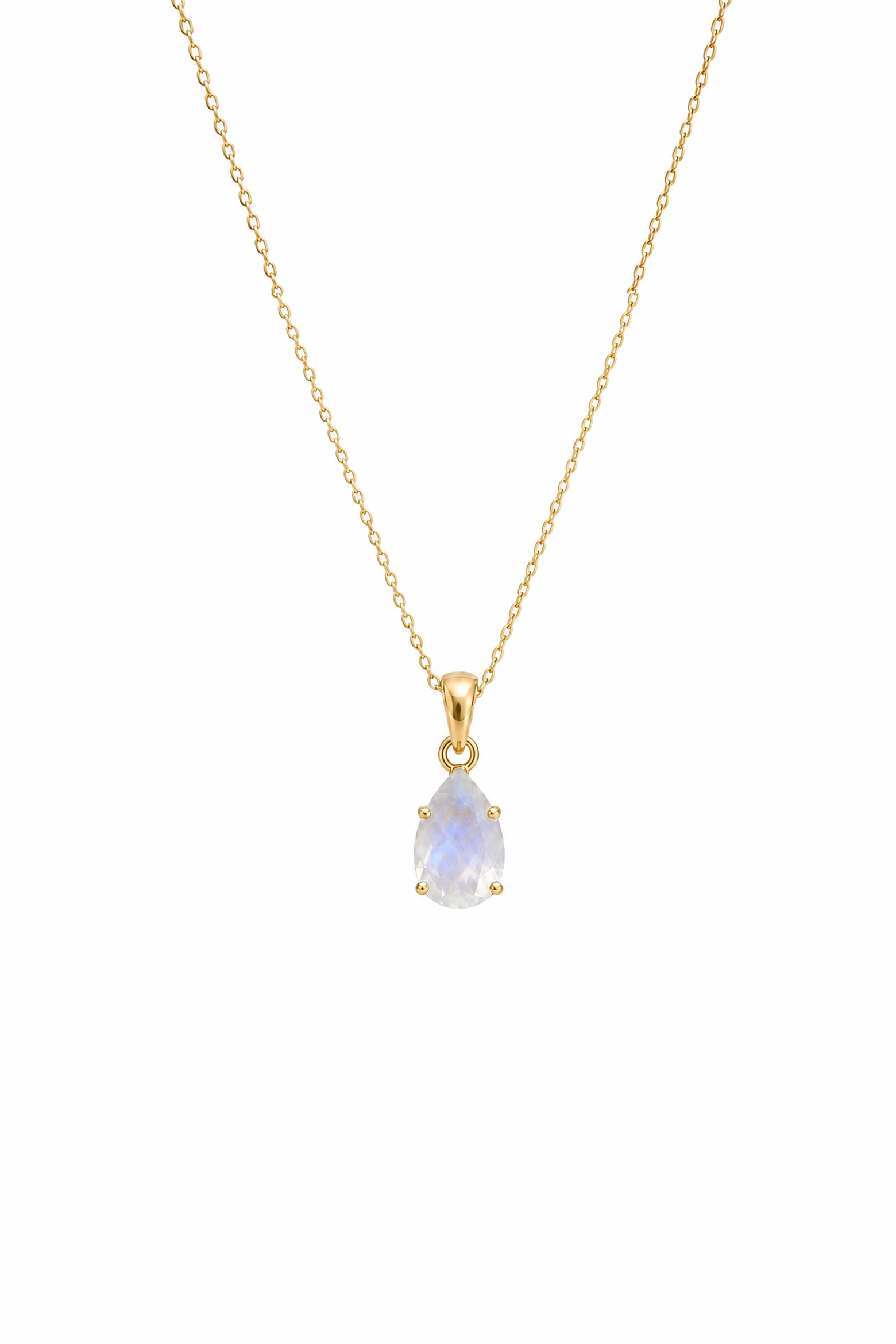 Moonstone necklace – gold